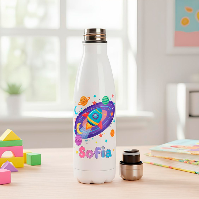 BOTELLAS DE ACERO INOXIDABLE PERSONALIZADAS CON TU FOTO O DISEÑO Y NOMBRE