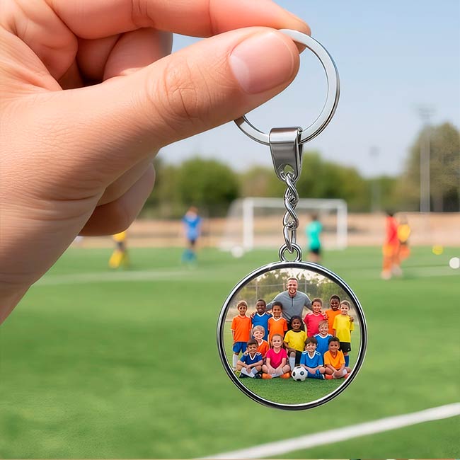 LLAVERO PERSONALIZABLE BALÓN DE FÚTBOL