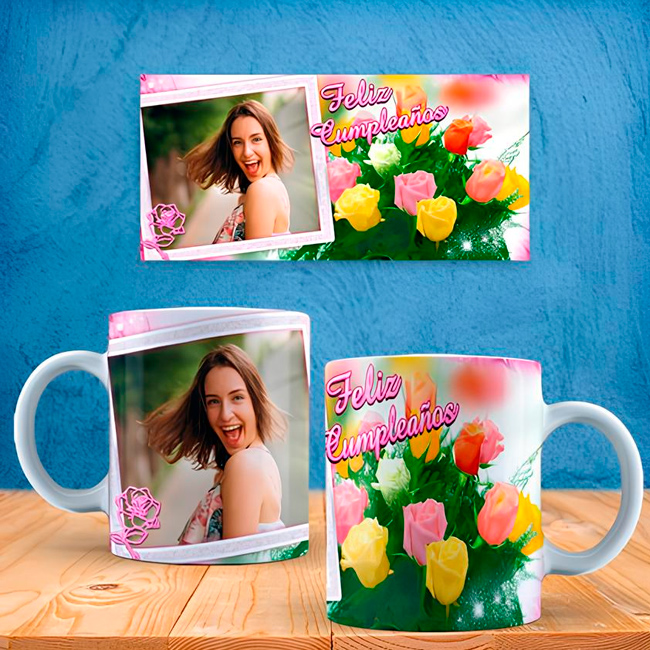 TAZAS PARA CUMPLEAÑOS CHICA