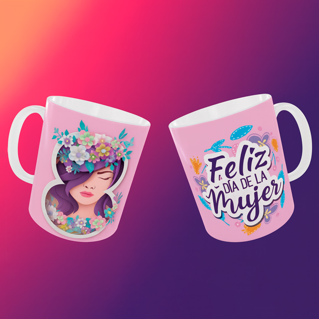 TAZAS PARA EL DÍA DE LA MUJER