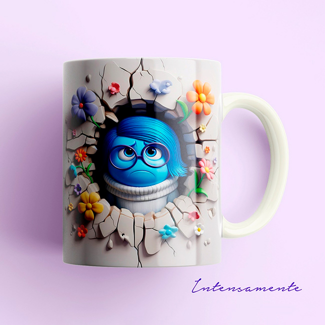 TAZAS INFANTILES DE LOS PERSONAJES DE INTENSAMENTE
