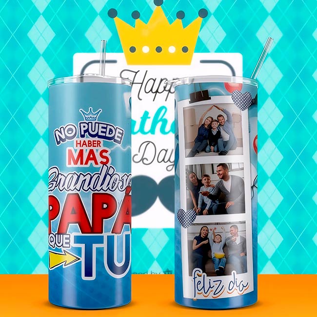 VASOS TERMICOS PERSONALIZADOS CON 3 FOTOS